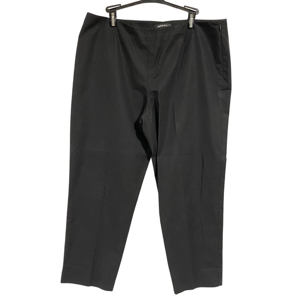 Lafayette 148 New York Black Cropped Bleecker‎ Pants Size 14